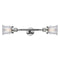 Canton Bath Vanity Light shown in the Polished Chrome finish with a Clear shade