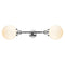 Beacon Bath Vanity Light shown in the Polished Chrome finish with a Matte White shade