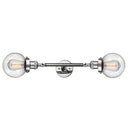 Beacon Bath Vanity Light shown in the Polished Chrome finish with a Seedy shade