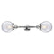 Beacon Bath Vanity Light shown in the Polished Chrome finish with a Seedy shade