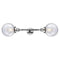 Beacon Bath Vanity Light shown in the Polished Chrome finish with a Seedy shade