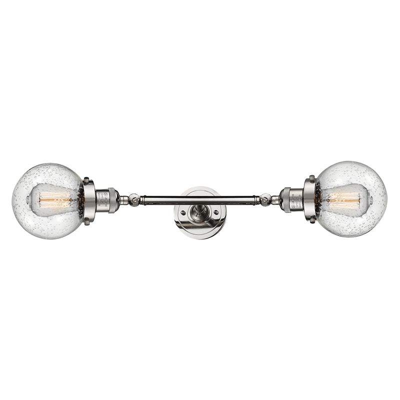 Innovations Lighting Beacon 2 Light 6" Bath Vanity Light 208L-PN-G204-6-LED