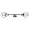 Beacon Bath Vanity Light shown in the Polished Nickel finish with a Seedy shade