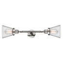 Innovations Lighting Small Cone 2 Light Bath Vanity Light Part Of The Franklin Restoration Collection 208L-PN-G62-LED