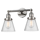 Innovations Lighting Small Cone 2 Light Bath Vanity Light Part Of The Franklin Restoration Collection 208L-PN-G64-LED