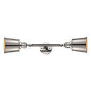 Addison Bath Vanity Light shown in the Polished Nickel finish with a Polished Nickel shade