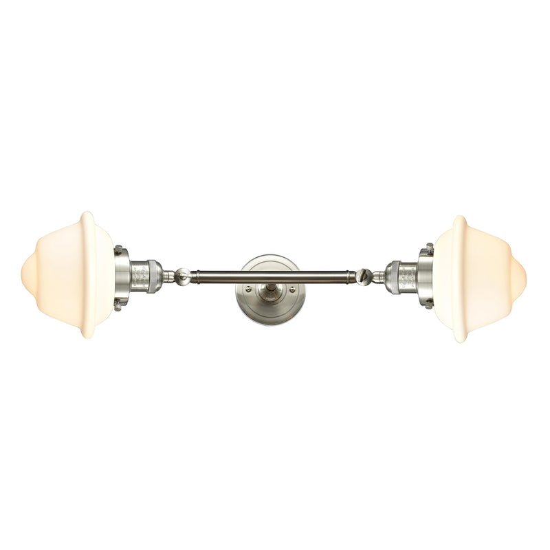 Innovations Lighting Small Oxford 2 Light Bath Vanity Light Part Of The Franklin Restoration Collection 208L-SN-G531-LED