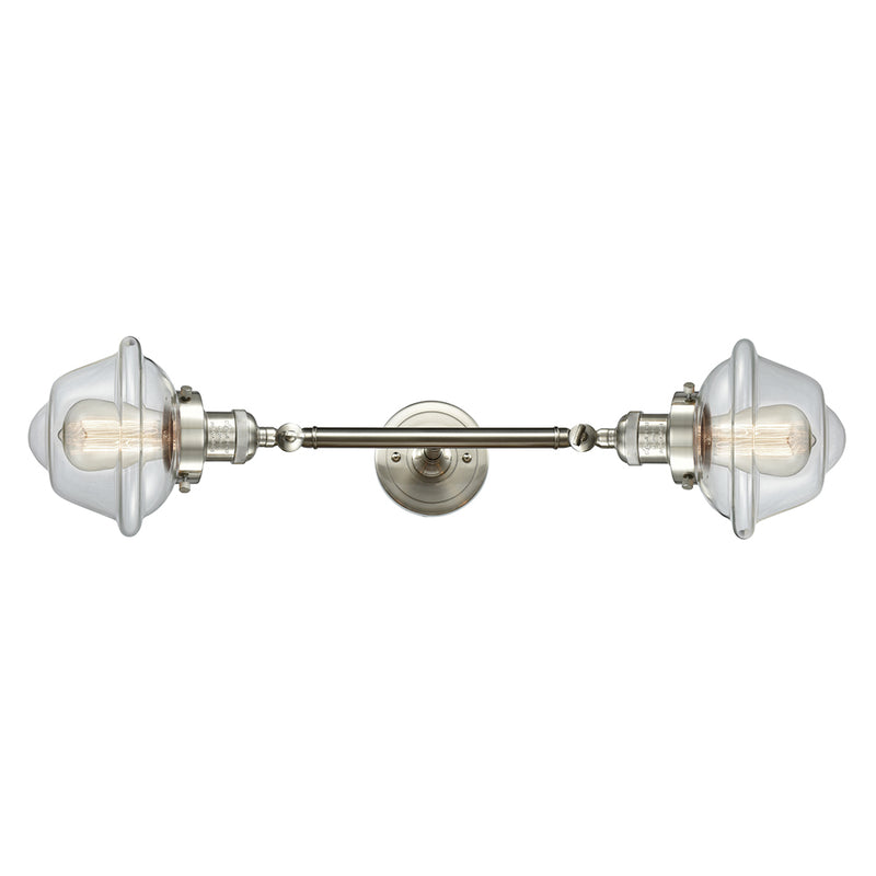 Innovations Lighting Small Oxford 2 Light Bath Vanity Light Part Of The Franklin Restoration Collection 208L-SN-G532-LED