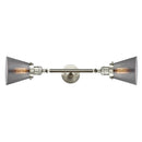 Innovations Lighting Small Cone 2 Light Bath Vanity Light Part Of The Franklin Restoration Collection 208L-SN-G63-LED