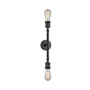 Innovations Lighting Bare Bulb 2 Light Bath Vanity Light Part Of The Franklin Restoration Collection 208-BK-LED