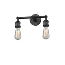 Bare Bulb Bath Vanity Light shown in the Matte Black finish