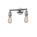 Bare Bulb Bath Vanity Light shown in the Polished Chrome finish