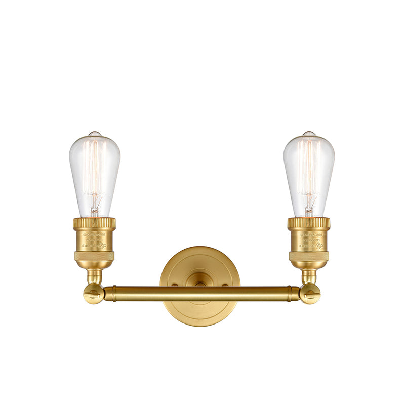 Innovations Lighting Bare Bulb 2 Light Bath Vanity Light Part Of The Franklin Restoration Collection 208-SG-LED