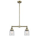 Bell Island Light shown in the Antique Brass finish with a Clear shade