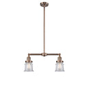 Canton Island Light shown in the Antique Copper finish with a Clear shade