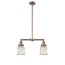 Canton Island Light shown in the Antique Copper finish with a Seedy shade