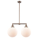 Beacon Island Light shown in the Antique Copper finish with a Matte White shade