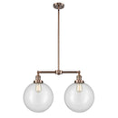 Beacon Island Light shown in the Antique Copper finish with a Clear shade