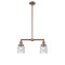 Bell Island Light shown in the Antique Copper finish with a Seedy shade