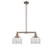 Bell Island Light shown in the Antique Copper finish with a Clear shade