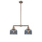 Bell Island Light shown in the Antique Copper finish with a Plated Smoke shade