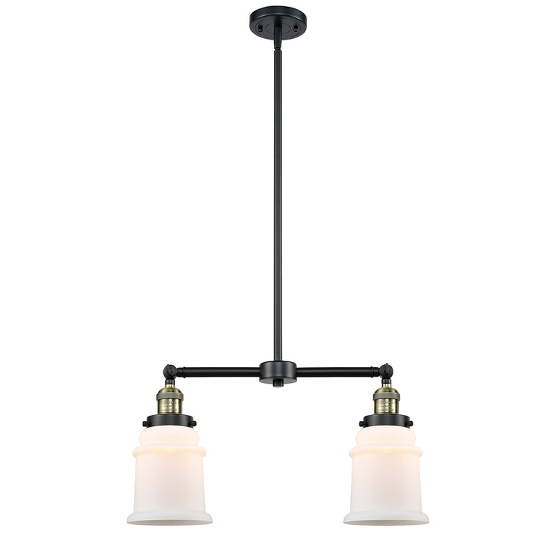 Canton Island Light shown in the Black Antique Brass finish with a Matte White shade