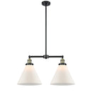 Cone Island Light shown in the Black Antique Brass finish with a Matte White shade