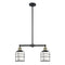 Bell Cage Island Light shown in the Black Antique Brass finish with a Matte White shade