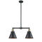 Appalachian Island Light shown in the Black Antique Brass finish with a Matte Black shade