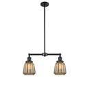 Chatham Island Light shown in the Matte Black finish with a Mercury shade