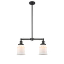 Canton Island Light shown in the Matte Black finish with a Matte White shade