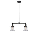 Canton Island Light shown in the Matte Black finish with a Clear shade