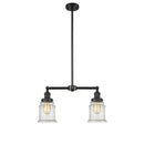 Canton Island Light shown in the Matte Black finish with a Seedy shade