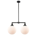 Beacon Island Light shown in the Matte Black finish with a Matte White shade