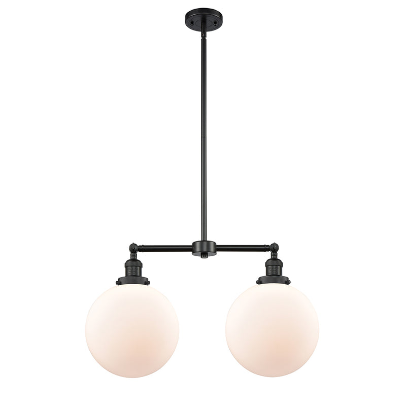 Beacon Island Light shown in the Matte Black finish with a Matte White shade