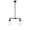 Dover Island Light shown in the Matte Black finish with a Clear shade