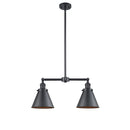 Appalachian Island Light shown in the Matte Black finish with a Matte Black shade