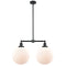 Beacon Island Light shown in the Oil Rubbed Bronze finish with a Matte White shade