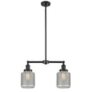 Stanton Island Light shown in the Oil Rubbed Bronze finish with a Clear Wire Mesh shade