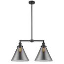 Cone Island Light shown in the Oil Rubbed Bronze finish with a Plated Smoke shade