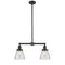 Cone Island Light shown in the Oil Rubbed Bronze finish with a Clear shade