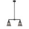 Cone Island Light shown in the Oil Rubbed Bronze finish with a Plated Smoke shade