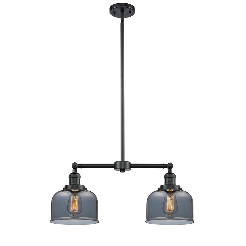 Bell Island Light shown in the Oil Rubbed Bronze finish with a Plated Smoke shade