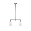 Canton Island Light shown in the Polished Chrome finish with a Matte White shade