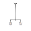 Canton Island Light shown in the Polished Chrome finish with a Seedy shade