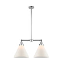 Cone Island Light shown in the Polished Chrome finish with a Matte White shade