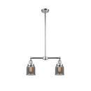 Bell Island Light shown in the Polished Chrome finish with a Plated Smoke shade