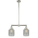 Stanton Island Light shown in the Polished Nickel finish with a Clear Wire Mesh shade