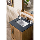 James Martin Providence 26" Single Vanity Cabinet Driftwood with 3 cm Charcoal Soapstone Quartz Top 238-105-V26-DRF-3CSP