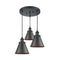 Appalachian Multi-Pendant shown in the Matte Black finish with a Matte Black shade